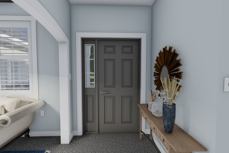 House Blueprint - Interior - Entry for Farmhouse House Plan #1060-104 - 3 bed, 2 bath