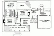 Southern Style House Plan - 4 Beds 3 Baths 3144 Sq/Ft Plan #137-149 