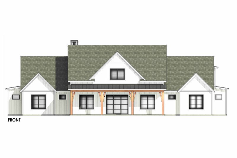 House Design - Exterior - Front Elevation 5 for Farmhouse House Plan #1096-33 - 4 bed, 4.5 bath