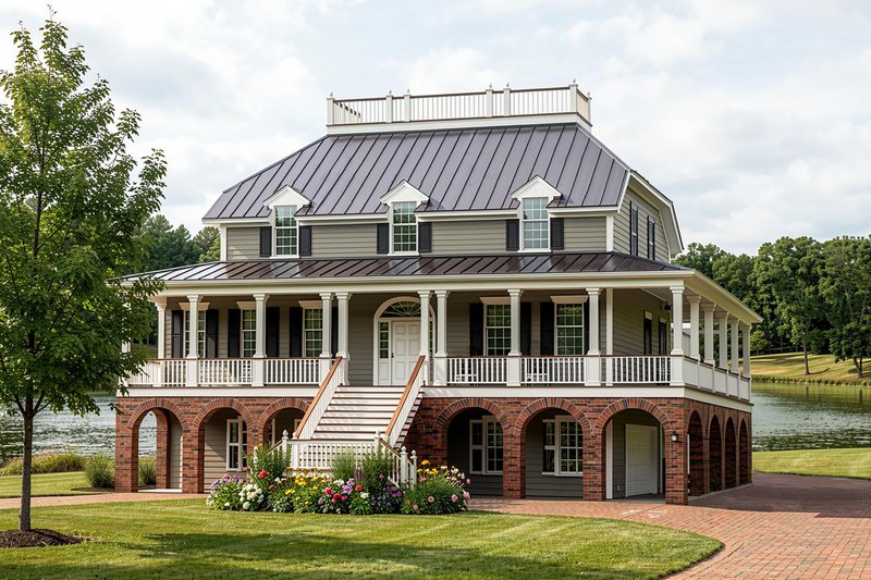 House Blueprint - Photo 2 for Beach House Plan #137-405 - 4 bed, 4.5 bath