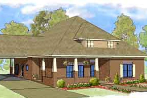 Exterior - Front Elevation for Craftsman House Plan #8-107 - 3 bed, 2.5 bath