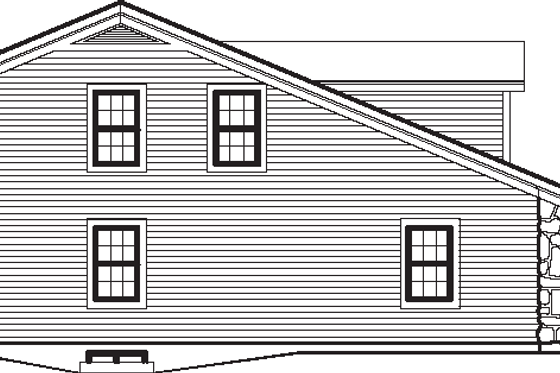 Exterior - Other Elevation for Country House Plan #57-578 - 3 bed, 3.5 bath