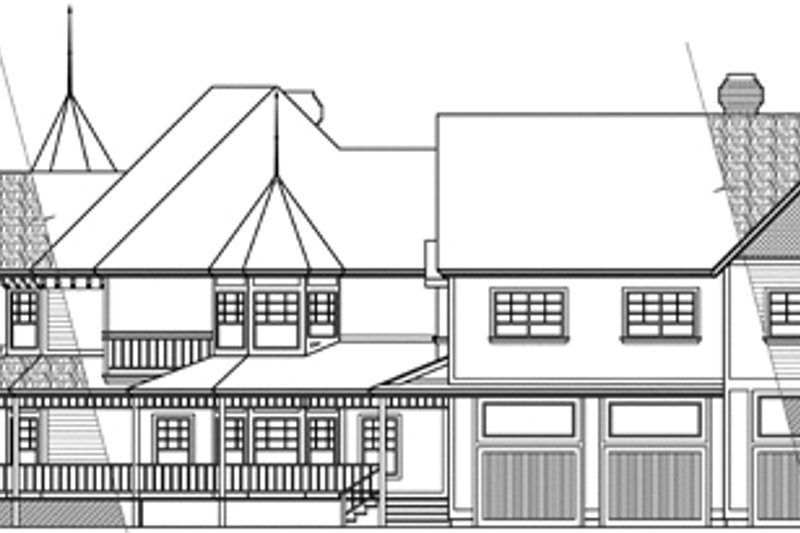 House Blueprint - Exterior - Other Elevation 1 for Farmhouse House Plan #124-111 - 5 bed, 4.5 bath