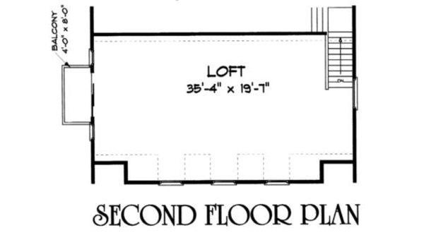 Barndominium Floor Plan - Upper Floor Plan #75-200