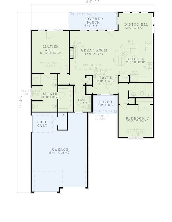 Traditional Floor Plan - Main Floor Plan #17-188