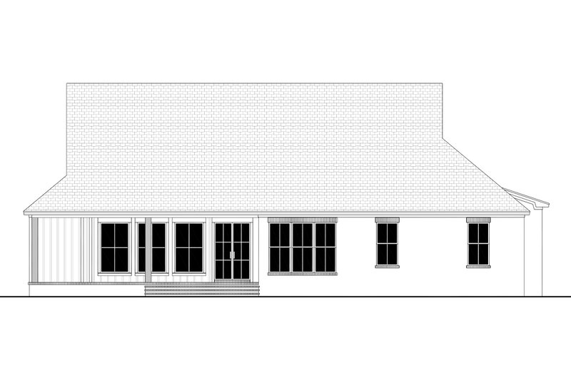 Dream House Plan - Exterior - Rear Elevation for Farmhouse House Plan #430-364 - 3 bed, 2.5 bath