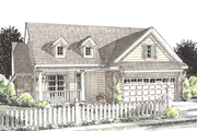 Traditional Style House Plan - 2 Beds 2 Baths 1274 Sq/Ft Plan #20-1596 