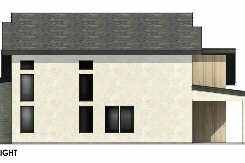 House Design - Exterior - Other Elevation 1 for Modern House Plan #1096-134 - 3 bed, 2.5 bath