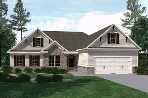 Ranch Exterior - Front Elevation Plan #1071-16