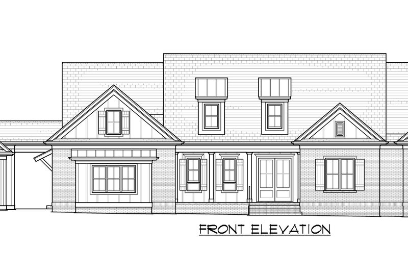 Architectural House Design - Country Exterior - Front Elevation Plan #1054-97
