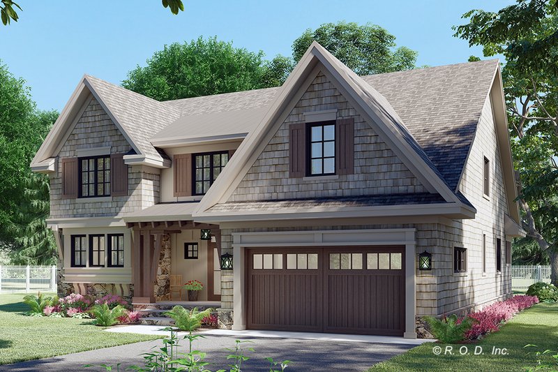 Dream House Plan - Exterior - Front Elevation 4 for Country House Plan #51-1568 - 4 bed, 3.5 bath
