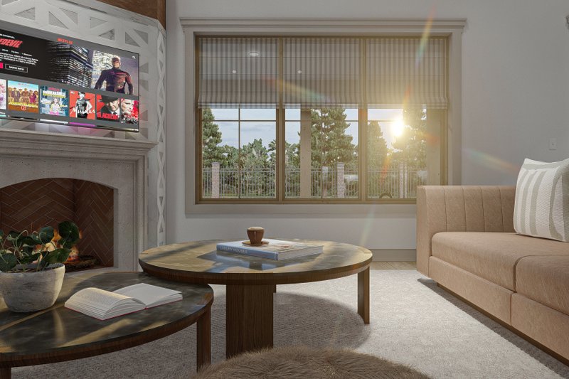 House Design - Interior - Family Room for Barndominium House Plan #455-244 - 3 bed, 2 bath