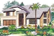 Mediterranean Style House Plan - 3 Beds 3 Baths 2607 Sq/Ft Plan #72-456 