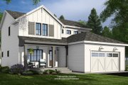 Farmhouse Style House Plan - 4 Beds 3.5 Baths 2500 Sq/Ft Plan #51-1374 