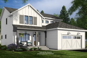Farmhouse Exterior - Front Elevation Plan #51-1374