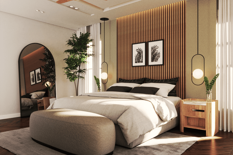 Architectural House Design - Interior - Master Bedroom 1 for Farmhouse House Plan #119-454 - 3 bed, 3.5 bath