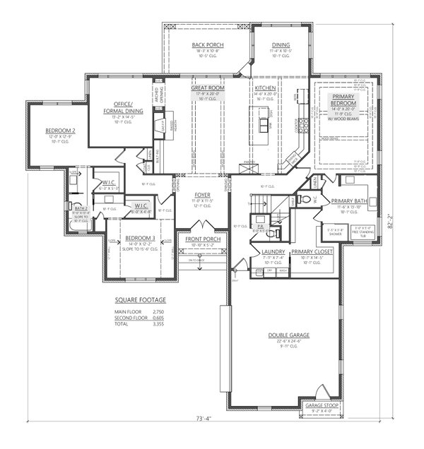 European Floor Plan - Main Floor Plan #1094-24
