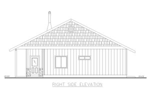 Exterior - Other Elevation 1 for Country House Plan #117-991 - 3 bed, 2 bath