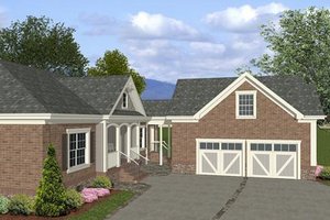 Exterior - Other Elevation for Southern House Plan #56-555 - 4 bed, 3 bath