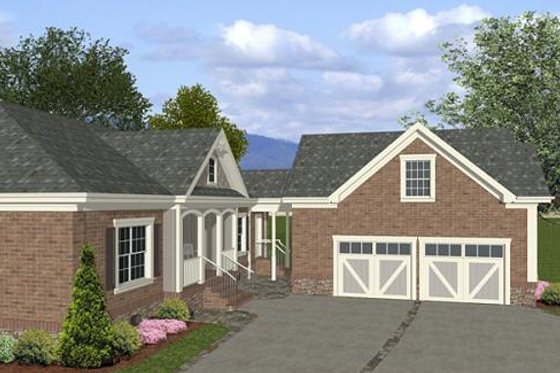 Exterior - Other Elevation for Southern House Plan #56-555 - 4 bed, 3 bath