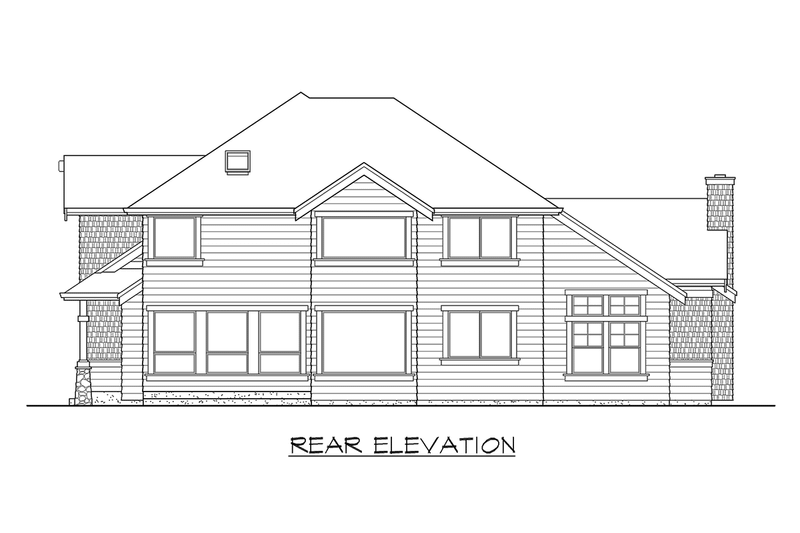 Architectural House Design - Exterior - Other Elevation 2 for Craftsman House Plan #132-212 - 4 bed, 2.5 bath