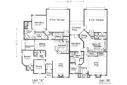 Tudor Style House Plan - 2 Beds 2.5 Baths 4342 Sq/Ft Plan #310-475 