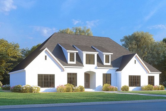 Exterior - Front Elevation 3 for Traditional House Plan #923-291 - 4 bed, 3.5 bath