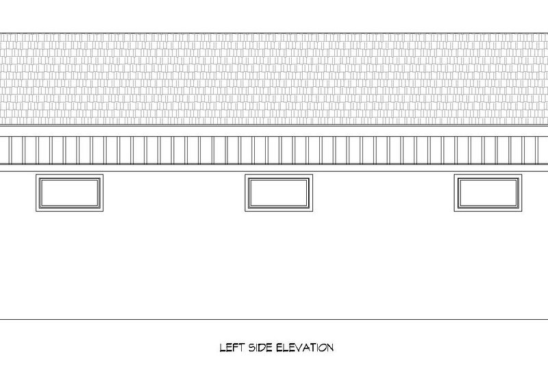 Home Plan - Exterior - Other Elevation for Traditional House Plan #932-694, 1 bath