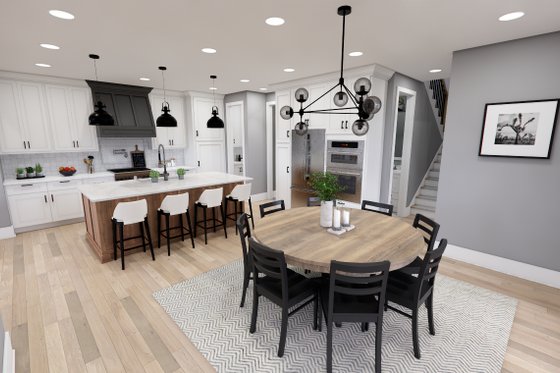 Interior - Dining Room 1 for Farmhouse House Plan #51-1251 - 3 bed, 3.5 bath