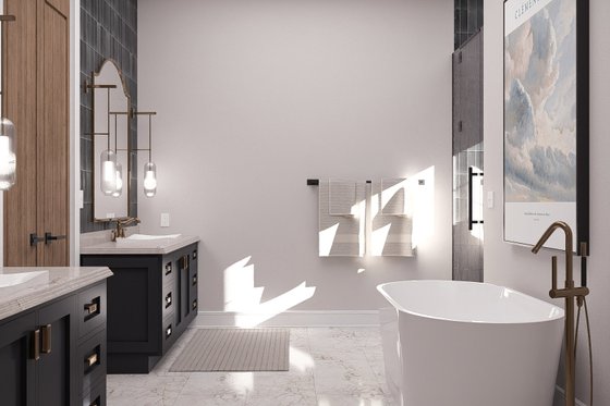 Interior - Master Bathroom for Cottage House Plan #455-746 - 4 bed, 2.5 bath