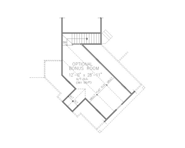 Modern Floor Plan - Upper Floor Plan #54-574