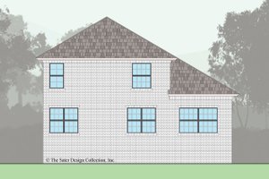 Exterior - Rear Elevation for Traditional House Plan #930-498 - 4 bed, 3 bath