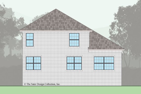Exterior - Rear Elevation for Traditional House Plan #930-498 - 4 bed, 3 bath