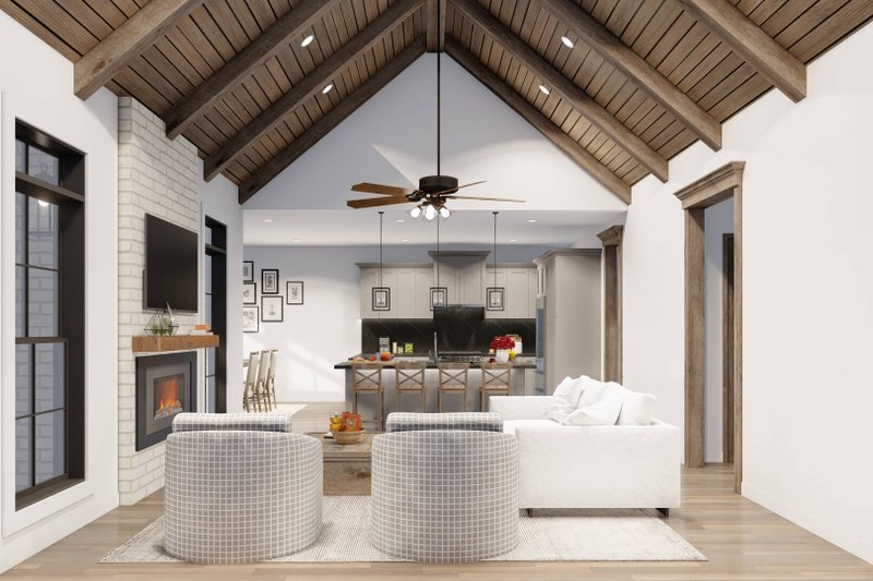 Home Plan - Interior - Family Room 1 for Ranch House Plan #923-93 - 3 bed, 2 bath