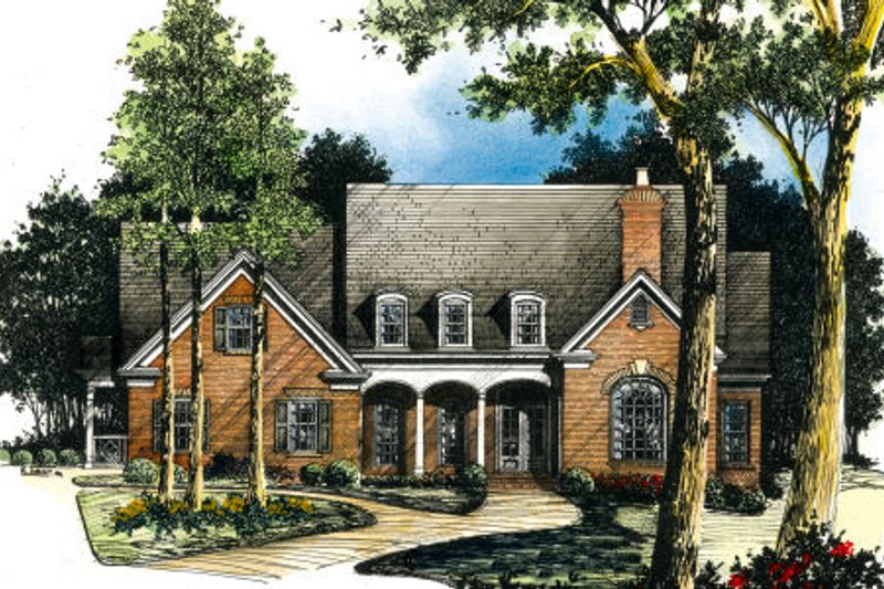 Traditional Style House Plan - 4 Beds 3.5 Baths 3342 Sq/Ft Plan #429-3