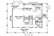 Farmhouse Style House Plan - 3 Beds 2.5 Baths 1810 Sq/Ft Plan #81-110 