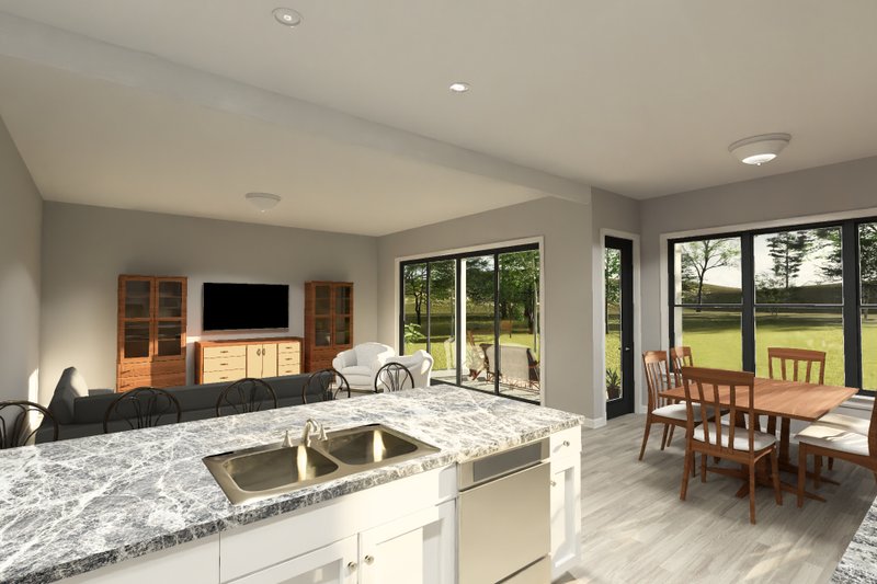Architectural House Design - Interior - Kitchen for Modern House Plan #513-2421 - 4 bed, 2.5 bath