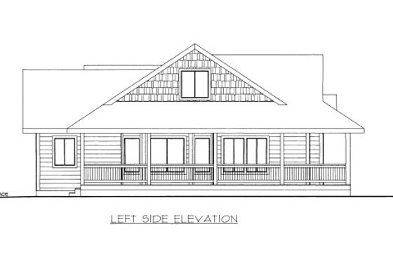 Exterior - Other Elevation for Country House Plan #117-776 - 2 bed, 2 bath