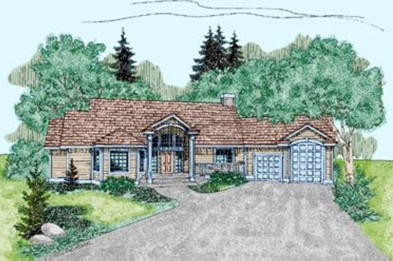 House Design - Traditional Exterior - Front Elevation Plan #60-232