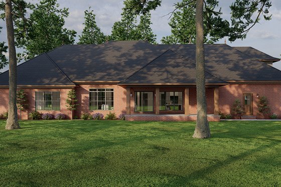 Exterior - Other Elevation 2 for European House Plan #923-333 - 4 bed, 3 bath