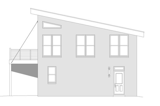 Exterior - Other Elevation 1 for Contemporary House Plan #932-216 - 1 bed, 2 bath