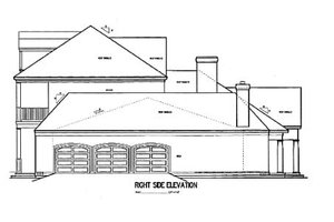 Exterior - Other Elevation for Southern House Plan #45-179 - 4 bed, 6 bath