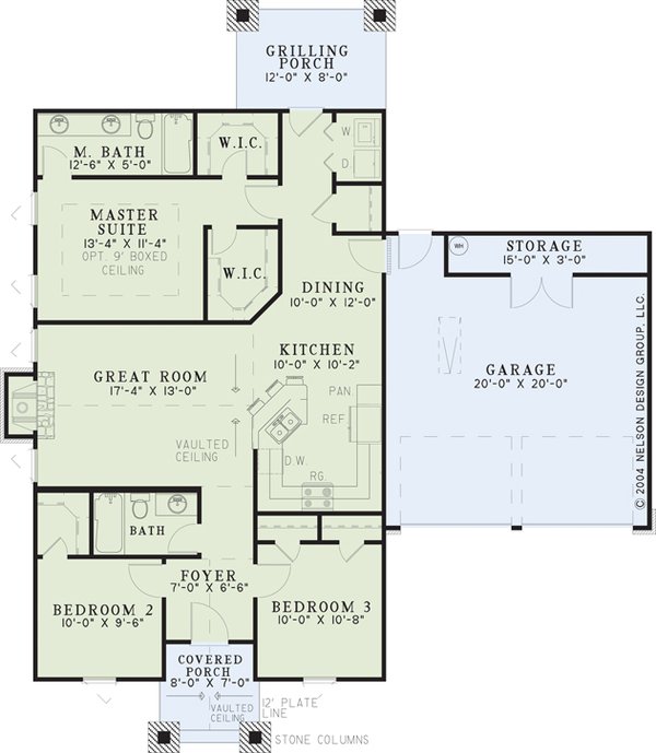 Dream House Plan - Craftsman Floor Plan - Main Floor Plan #17-2816