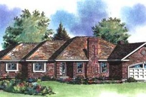 Traditional Exterior - Front Elevation Plan #18-9014