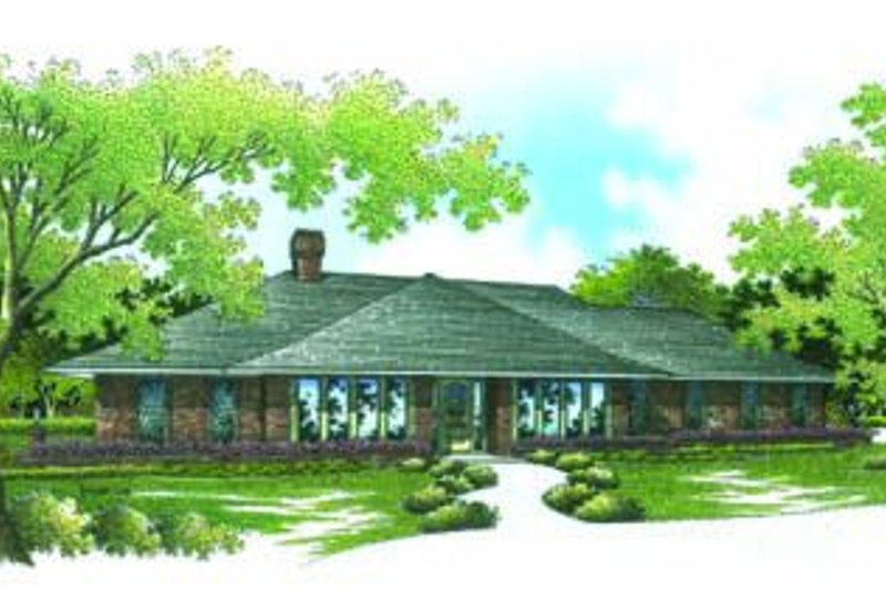 House Plan Design - Prairie Exterior - Front Elevation Plan #45-199