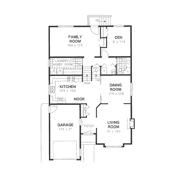 European Floor Plan - Main Floor Plan #18-9237