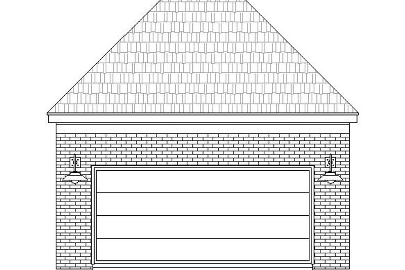 Architectural House Design - Garage Rear