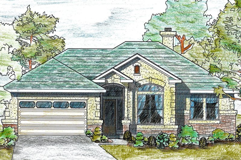Dream House Plan - Traditional Exterior - Front Elevation Plan #80-109