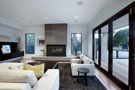 Interior - Family Room 3 for Modern House Plan #496-18 - 4 bed, 2.5 bath