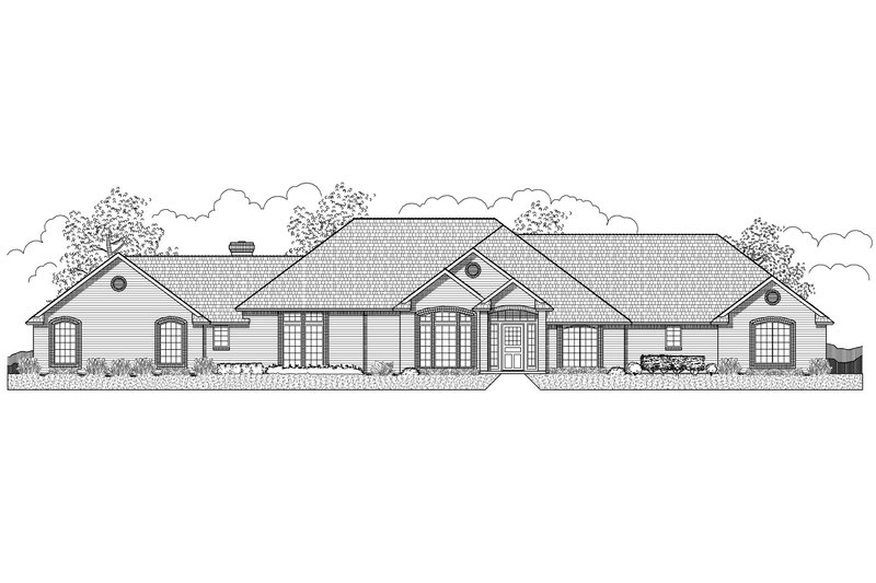 Traditional Style House Plan - 4 Beds 3 Baths 3440 Sq/Ft Plan #65-137